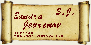 Sandra Jevremov vizit kartica